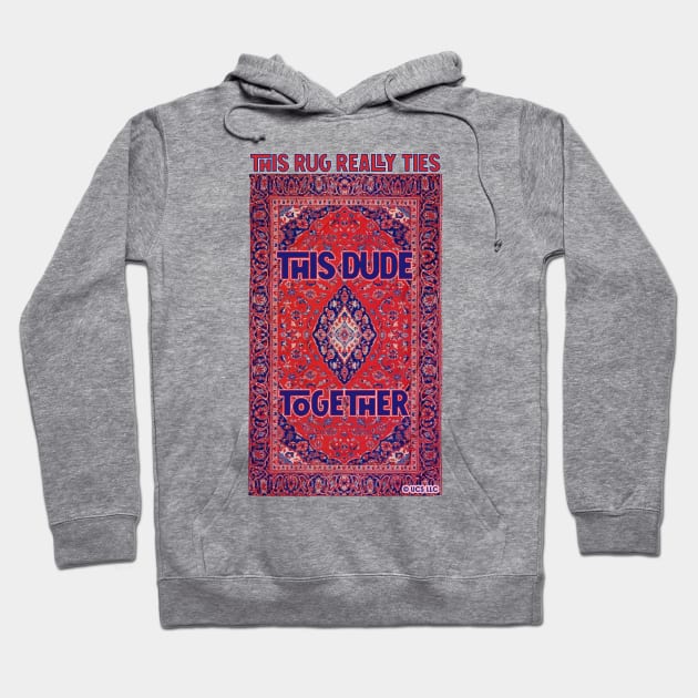 THE BIG LEBOWSKI – THIS RUG REALLY TIES THIS DUDE TOGETHER portrait Hoodie by kooldsignsflix@gmail.com